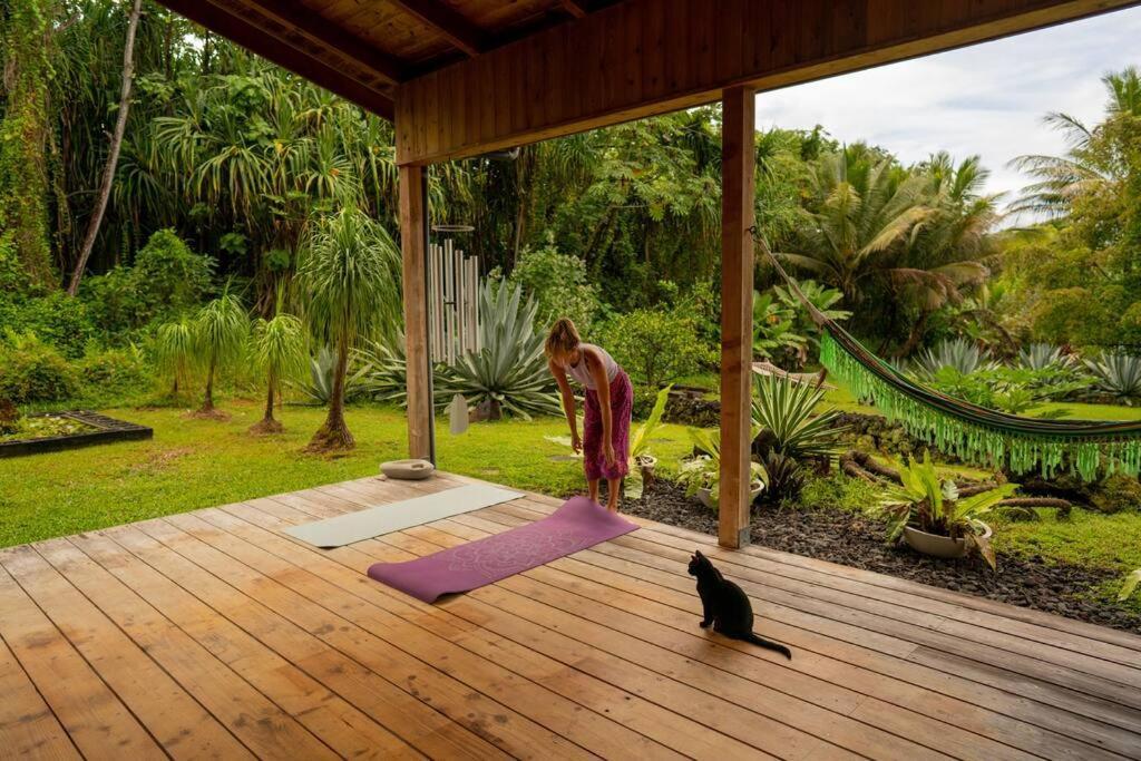 Jungle Haven Ocean Front Eco Villa On Fruit Farm Pahoa Экстерьер фото
